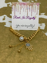 Load image into Gallery viewer, "Give Me A Hand" Hamsa Bracelet