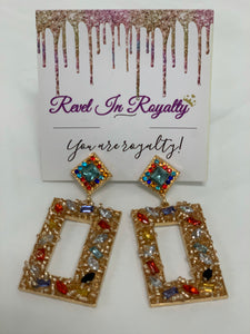 "Rec the night" hanging Earrings