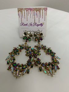 "Petals" Colorful Chandelier Earrings