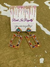 Load image into Gallery viewer, &quot;Rec the night&quot; hanging Earrings
