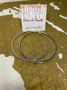 "Shimmer Shimmer" Hoop Earrings