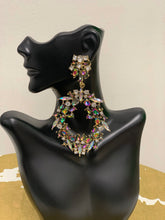 Load image into Gallery viewer, &quot;Petals&quot; Colorful Chandelier Earrings
