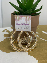 Load image into Gallery viewer, &quot;Welcome To My Kingdom&quot; Hoop Earrings
