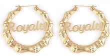 Load image into Gallery viewer, &quot;Welcome To My Kingdom&quot; Hoop Earrings
